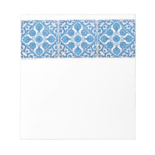 Blauw Witte Delfts Kornblumen Kunst Notitieblok