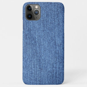 Blauw Witte Denim Textuur Uiterlijk Afbeelding iPhone 11 Pro Max Hoesje