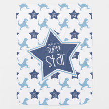 Blauw-witte dinosaurus superster