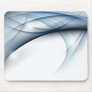 Blauw-Witte Golven Muismat