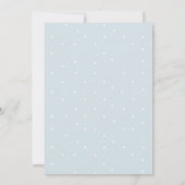 Blauw Witte Hortensia Lint Vintage Bruidsdouche Kaart (Achterkant)