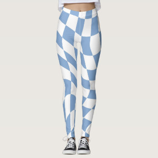 Blauw-witte Leggings