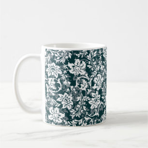 Blauw-witte lentekort Koffiemok