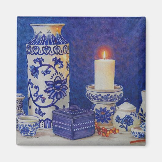 blauw-witte magneet (Voorkant)