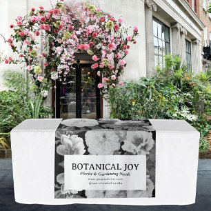 Blauw Witte Pioenrozen Pop Up Shop Tafelkleed Bord Wandkleed
