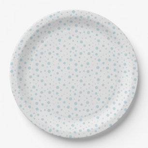 Blauw Witte Sneeuw Sneeuwvlok Winter Papieren Bord
