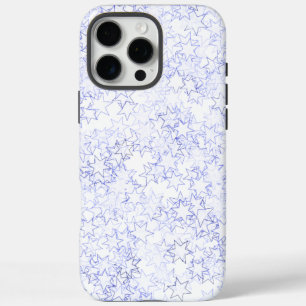 Blauw-witte sterren Team Spirit Sports Kleuren iPhone 16 Pro Max Hoesje
