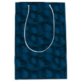 Blauw-witte Sterrennacht Celestial Medium Cadeauzakje (Voorkant)