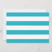 Blauw-witte strepen Adreswijziging Aankondiging (Achterkant)