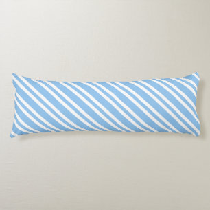 Blauw Witte Strepen Naadloos Patroon Lichaamskussen