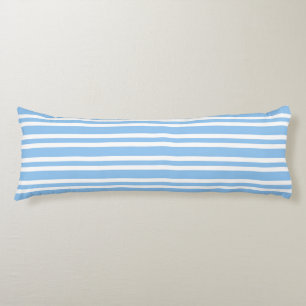 Blauw Witte Strepen Naadloos Patroon Lichaamskussen