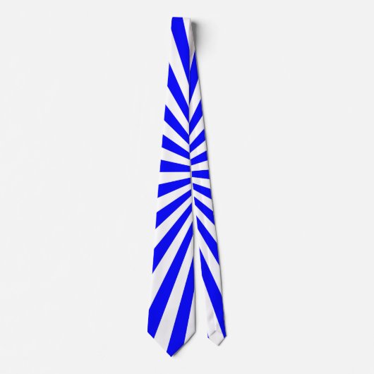Blauw-witte strepen stropdas (Voorkant)