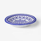 Blauw-witte Talavera Vier Papieren Kommen (Gebogen)