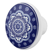 Blauw-witte Talavera Vijf Keramische Knop (Rechts)