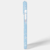 Blauw-witte vakantie Case-Mate iPhone case (Achterkant / Links)