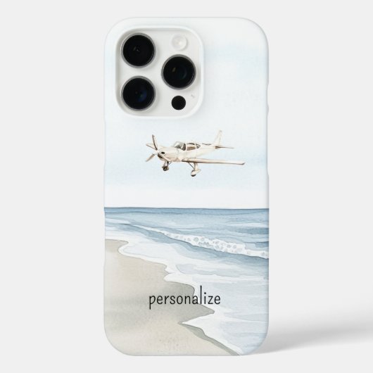 Blauw-witte vliegtuigen Case-Mate iPhone case (Achterkant)