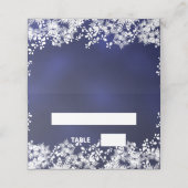 Blauw witte wintersneeuw (Buitenkant ongevouwen)