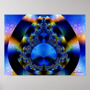 Blauw Wonder Poster