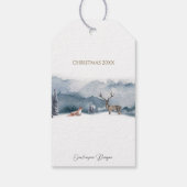 Blauw Woud en Vos, Vreugde aan de Wereld, Vakantie Cadeaulabel (Achterkant)