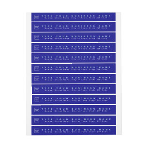 Blauw Zakelijk Retouradres Slank