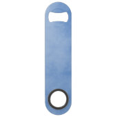 Blauw zal je perkament wegblazen speed flessenopener (Achterkant)