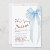 Blauw Ze bindt het Vrijgezellenfeest van de knoopb Kaart (Voorkant)