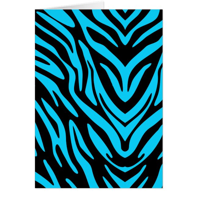 Blauw Zebra Abstract (Voorkant)