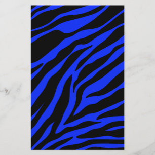 blauw zebra briefpapier