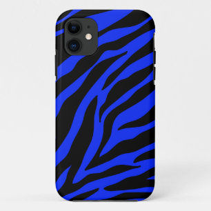 blauw zebra iPhone 11 hoesje