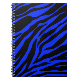 blauw zebra notitieboek