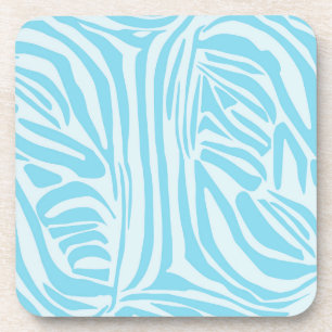 Blauw Zebra Patroon Bier Onderzetter