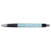Blauw Zebra Patroon Pen (Voorkant)