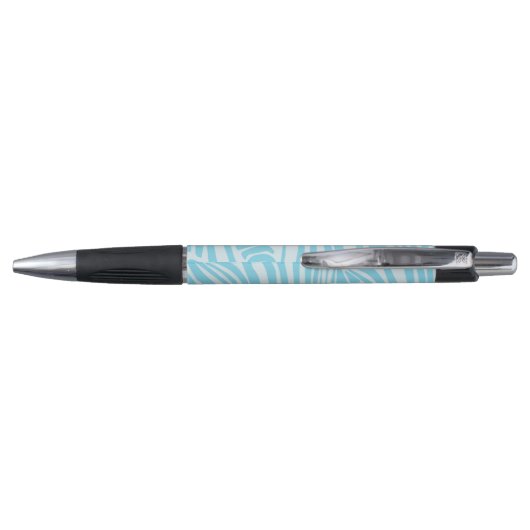 Blauw Zebra Patroon Pen (Achterkant)