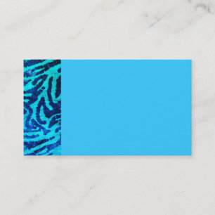 Blauw Zebra Visitekaartje