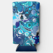 Blauw Zee beluistert Abstracte kunst (Voorkant)