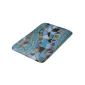 Blauw Zee Glass Mosaic Small Bath Mat (Gekanteld)