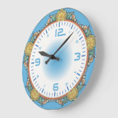 Blauw zee grote klok (Hoek)