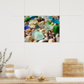 Blauw Zee prints voor de kledingindustrie Kustpere (Keuken)