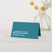 Blauw Zee strand bruiloft (Achterkant)