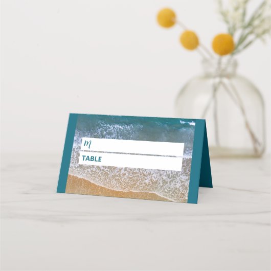 Blauw Zee strand bruiloft (Voorkant)