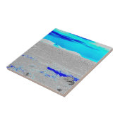 blauw zee tegeltje (Zijkant)