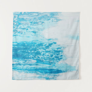 Blauw zee wandkleed