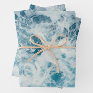 Blauw Zee Water Inpakpapier Vel