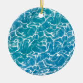 Blauw Zee water* Keramisch Ornament (Voorkant)