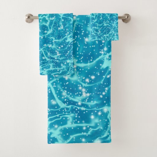 Blauw Zee Water met spaarpjes Bad Handdoek (Insitu)