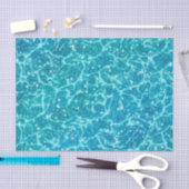 Blauw zee Water met spaarpjes Tissuepapier (Craft)
