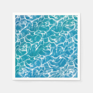 Blauw Zee water* Servet