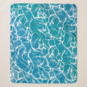 Blauw Zee Water Sherpa Deken