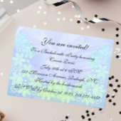 Blauw & Zeegroen en Kant Uitnodiging