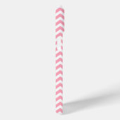 Blauw Zeepaardje op Roze Chevrons Patroon Case-Mate iPhone Case (Achterkant / Rechts)